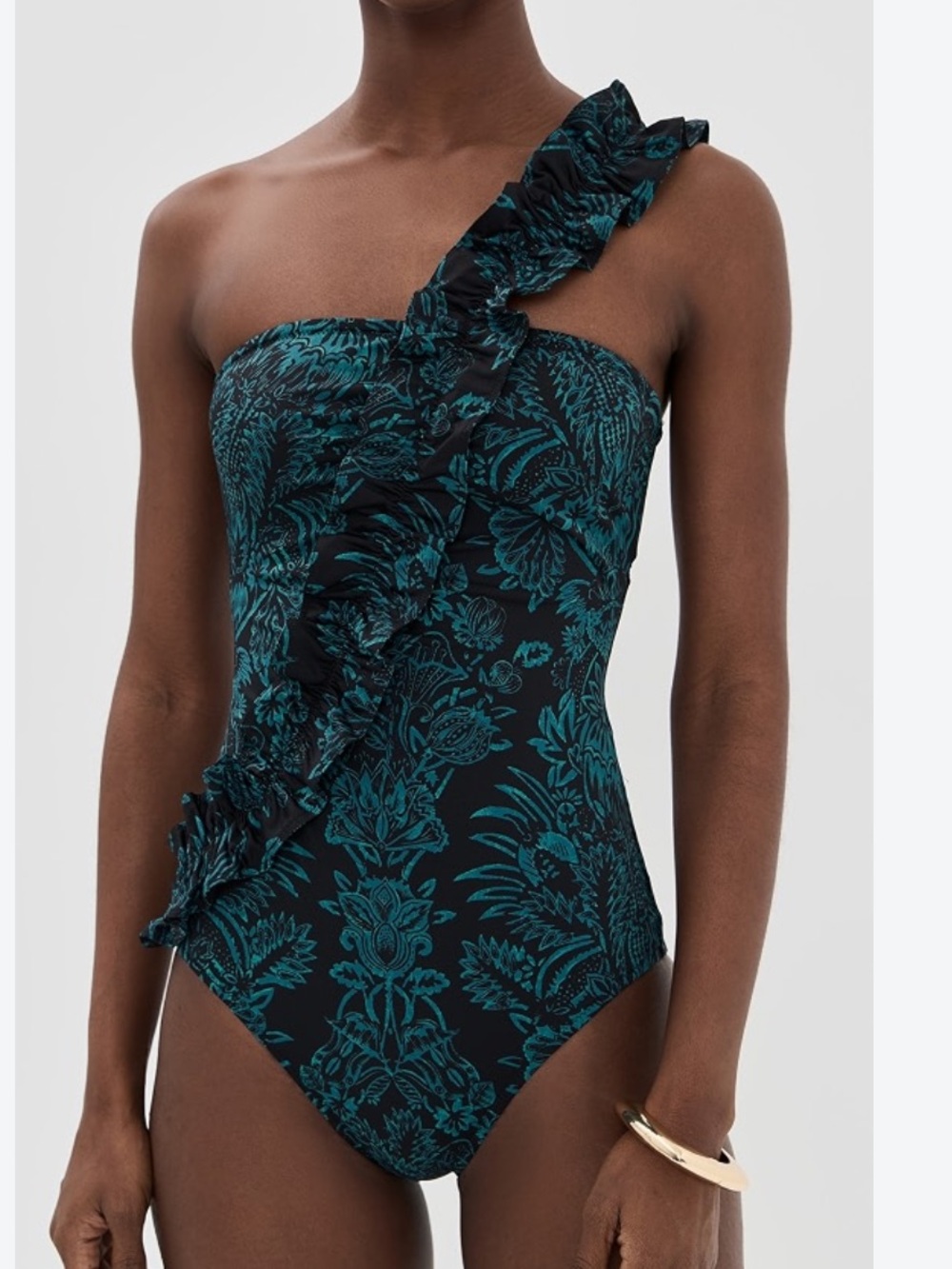 NWT ULLA JOHNSON Capri Maillot One Piece Swimsuit Eclipse Flora S